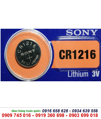 Sony CR1216; Pin 3v lithium Sony CR1216